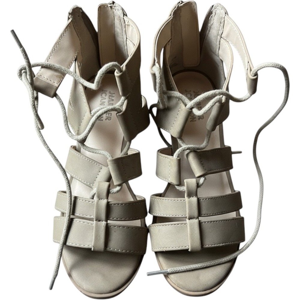 Harper Canyon Girls Size 11 Gladiator Sandals Metallic Strap Zip